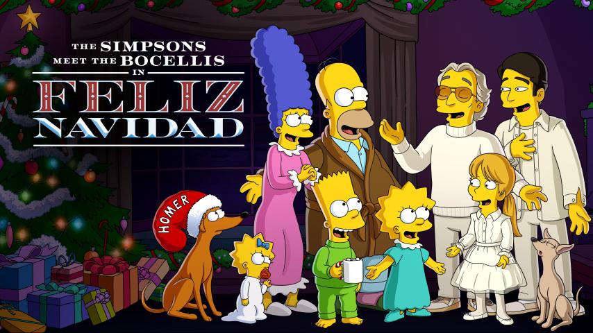 مشاهدة فيلم The Simpsons Meet the Bocellis in Feliz Navidad 2022 مترجم