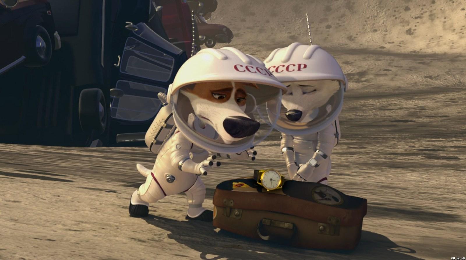 مشاهدة فيلم Space Dogs Adventure to the Moon 2016 مترجم